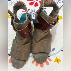 Blowfish Brown and Tan Sandals for Women